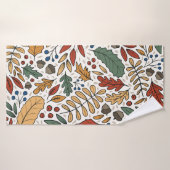 Conception de Carré feuille couleur automne (Serviette de bain)