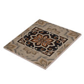 Conception de carreaux de mandala floral de terre (Côté)