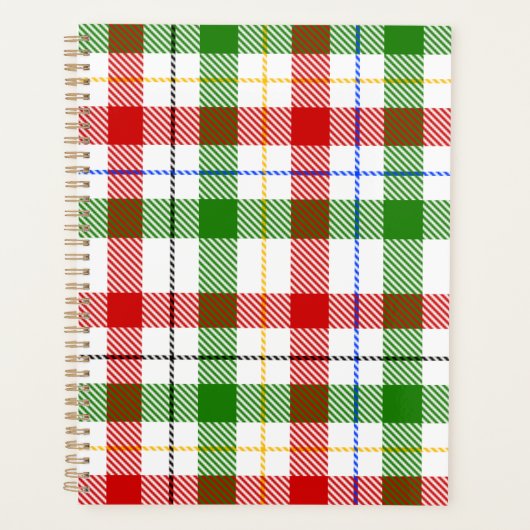 Conception de carreaux en flanelle rouge vert blan (Devant)