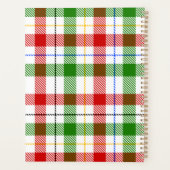 Conception de carreaux en flanelle rouge vert blan (Dos)