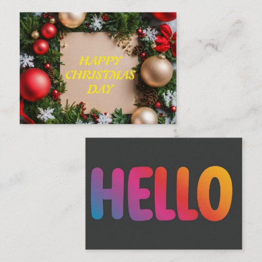 CONCEPTION DE CARTE (Devant / Derrière)