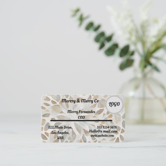 conception de carte d'affaires (Debout devant)