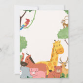 Conception de carte d'anniversaire d'animal (Dos)
