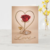 Conception de carte de amour romantique de luxe (Fleur jaune)