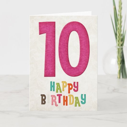 Conception de carte de bon anniversaire pour les 1 (Devant)