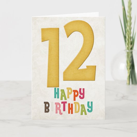 Conception de carte de bon anniversaire pour les 1 (Devant)