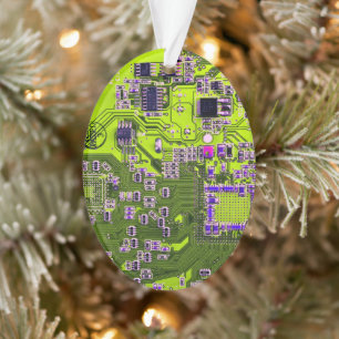 Conception de carte de circuit imprimé jaune pour