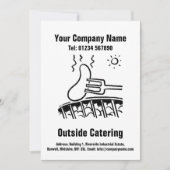 Conception de carte de dessin animé pour traiteur  (Devant)