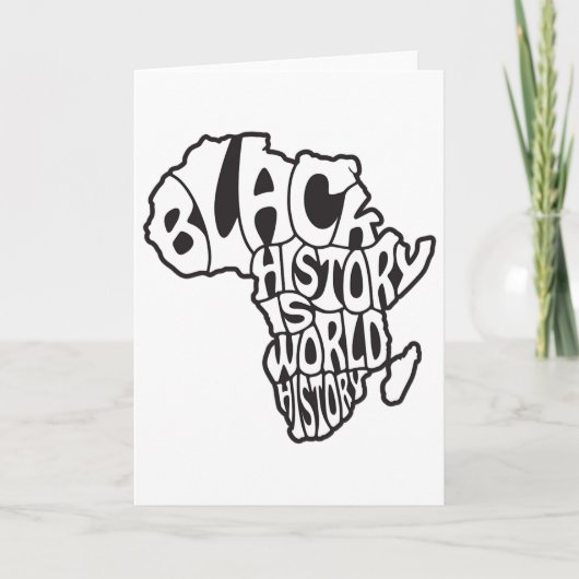 Conception de carte de l'Afrique pour le Mois de l (Devant)