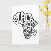 Conception de carte de l'Afrique pour le Mois de l (Fleur jaune)