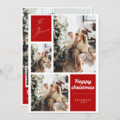 conception de carte de noël (Devant / Derrière)