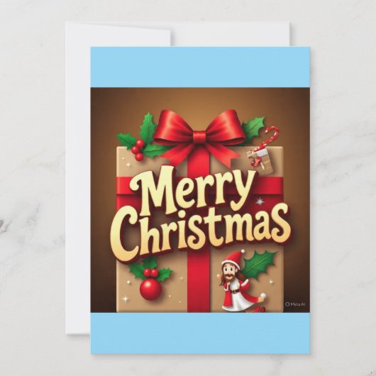 conception de carte de Noël joyeux Noël  (Devant)