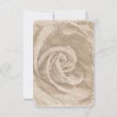 Conception de carte de réponse de mariage floral r (Dos)