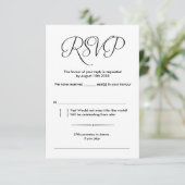 Conception de carte de réponse RSVP de mariage rus (Debout devant)