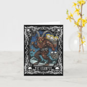 Conception de carte de tarot de Krampus saison de (Fleur jaune)