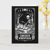 Conception de carte de tarot de squelette – Jardin (Fleur jaune)