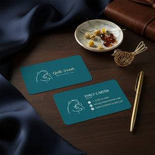 Conception de carte de visite avec logo d'ours min