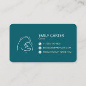 Conception de carte de visite avec logo d'ours min (Dos)