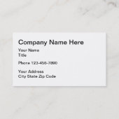 Conception de carte de visite bilatérale (Dos)