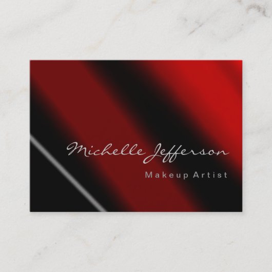 Conception de carte de visite chic rouge noir pour (Devant)