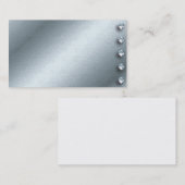 Conception de carte de visite d'argent et de (Devant / Derrière)