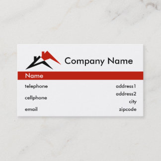 Conception de carte de visite de bâtiment ou de