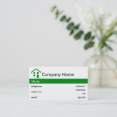 Conception de carte de visite de bâtiment ou de (Debout devant)