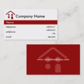 Conception de carte de visite de bâtiment ou de (Devant / Derrière)