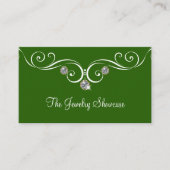 Conception de carte de visite de bijoux (Devant)