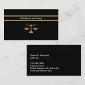 Conception de carte de visite de cabinet d'avocat  (Devant / Derrière)