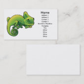 Conception de carte de visite de caméléon (Devant / Derrière)