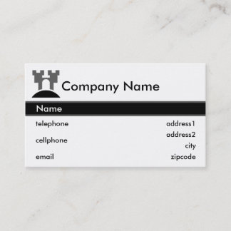 Conception de carte de visite de château