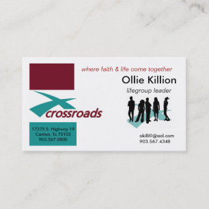 Conception de carte de visite de chef de Lifegroup
