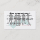 Conception de carte de visite de chef de Lifegroup (Dos)