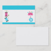 Conception de carte de visite de couture (Devant / Derrière)