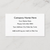 Conception de carte de visite de drapeau américain (Dos)