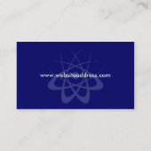 Conception de carte de visite de la science et (Dos)