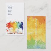 Conception de carte de visite de livre (Devant / Derrière)