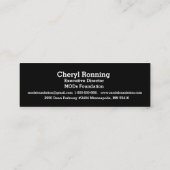 Conception de carte de visite de logo de base de (Dos)