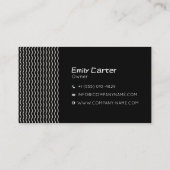 Conception de carte de visite de logo de marque mi (Dos)