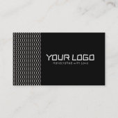 Conception de carte de visite de logo de marque mi (Devant)