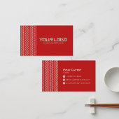 Conception de carte de visite de logo de marque mi