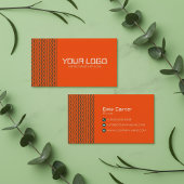 Conception de carte de visite de logo de marque mi