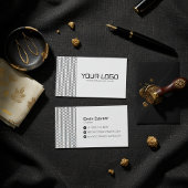 Conception de carte de visite de logo de marque mi