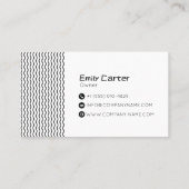 Conception de carte de visite de logo de marque mi (Dos)