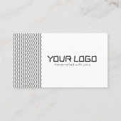 Conception de carte de visite de logo de marque mi (Devant)