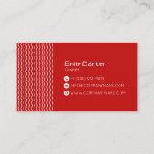 Conception de carte de visite de logo de marque mi (Dos)