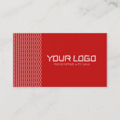 Conception de carte de visite de logo de marque mi (Devant)