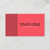 Conception de carte de visite de logo de marque mi (Devant)