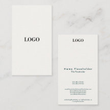 Conception de carte de visite de luxe minimaliste